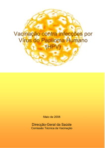 Vacinação contra infecções por Vírus do Papiloma Humano