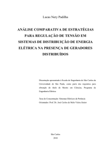 análise comparativa de estratégias para regulação de tensão em