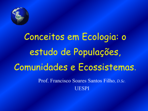 Conceitos em Ecologia: o estudo de Populações, Comunidades e
