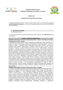 EDITAL nº 03 - RETIFICAÇÃO TESTE SELETIVO 03-2014