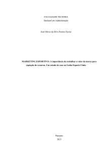 FACULDADE TECSOMA Bacharel em Administração José Otávio