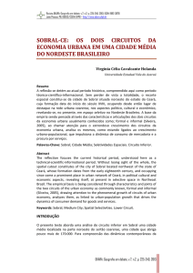 sobral-ce: os dois circuitos da economia urbana em uma cidade