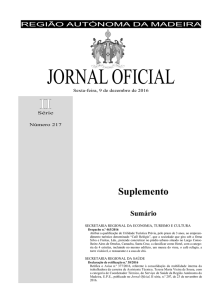 jornal oficial - Governo Regional da Madeira