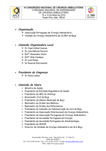 Comissão Organizadora - Associação Portuguesa de Cirurgia