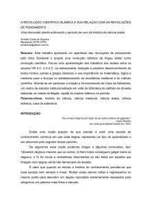 a revolução científica islâmica e sua relação com as - HCTE