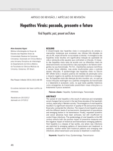 Hepatites Virais: passado, presente e futuro