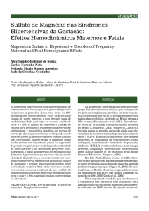 Efeitos Hemodinâmicos Maternos e Fetais