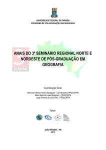 anais do 3º seminário regional norte e nordeste de pós