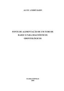 fonte de alimentação de um tubo de raios x para diagnósticos