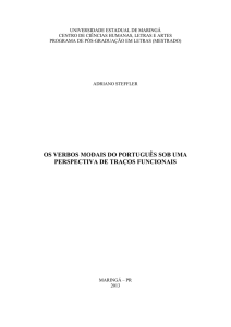 OS VERBOS MODAIS DO PORTUGUÊS SOB UMA PERSPECTIVA