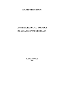 CONVERSORES CC-CC ISOLADOS DE ALTA TENSÃO