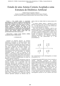 Estudo de uma Antena Corneta Acoplada a uma Estrutura de