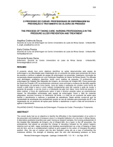 o processo do cuidar: profissionais de enfermagem na