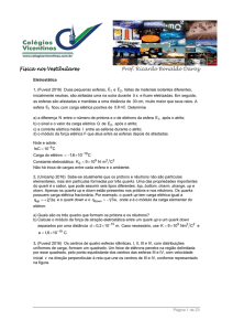 Física nos Vestibulares Prof. Ricardo Bonaldo Daroz