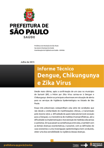 Informe técnico Dengue, Chikungunya e Zika vírus