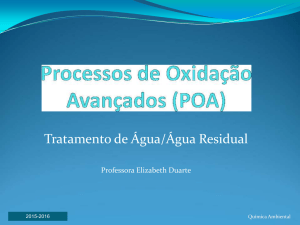 Processos de Oxidação Avançados