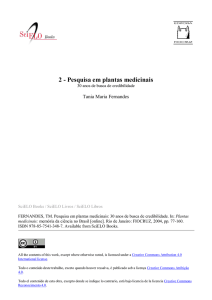 2 - Pesquisa em plantas medicinais