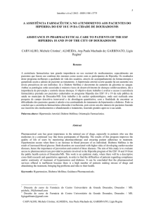 A ASSIST&Ecirc;NCIA FARMAC&Ecirc;UTICA NO ATENDIMENTO AOS