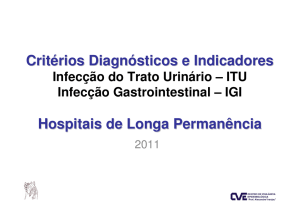 Critérios de Infecção do Trato Urinário e Gastroenterites