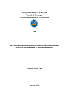 Sobrevivência e Qualidade de Vida de Indivíduos com Câncer