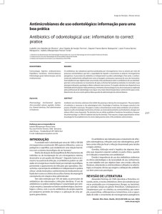 Antimicrobianos de uso odontológico