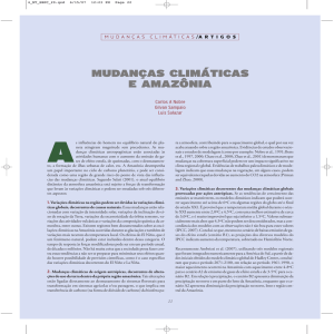 mudanças climáticas e amazônia