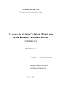 A expansão da Medicina Tradicional Chinesa: uma análise da