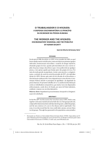 o trabalhador e o hiv/aids: the worker and the hiv/aids