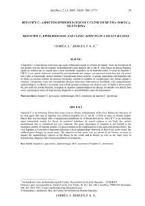 hepatite c aspectos epidemiológicos e clínicos de uma