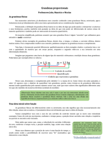 Grandezas proporcionais