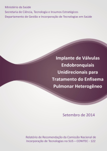 Implante de Válvulas Endobronquiais Unidirecionais para