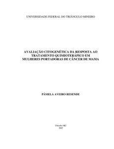 avaliação citogenética da resposta ao tratamento - BDTD