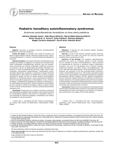 Pediatric hereditary autoinflammatory syndromes