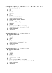 Edificio Belchior - Caracteristicas das Fracções
