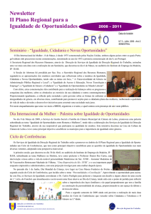 Newsletter n.º 3 do PRIO  - Secretaria Regional da Inclusão e