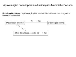 Aproximação normal para as distribuições binomial e Poisson
