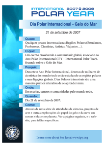 Dia Polar Internacional - Gelo do Mar