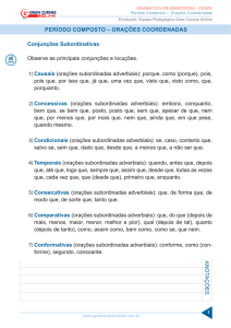 ANOTAÇÕES PERÍODO COMPOSTO – ORAÇÕES