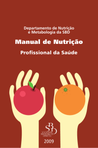 Manual de Nutrição - Sociedade Brasileira de Diabetes