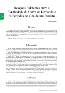 Relações Existentes entre a Elasticidade da Curva de Demanda e