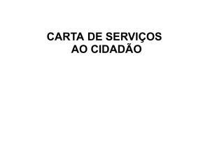 Carta de Serviços ao Cidadão