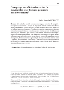 O emprego metafórico dos verbos de movimento: o ser humano