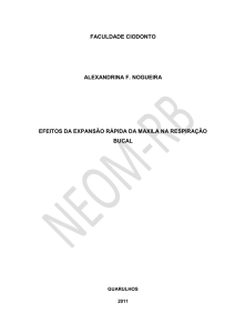 Efeitos da erm na respiração bucal