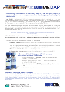 Nova vacina da gama EURICAN® no mercado, a