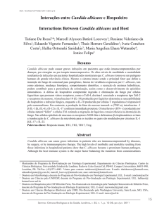Interações entre Candida albicans e Hospedeiro Interactions