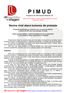 Vacina viral ataca tumores de próstata
