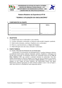 TEORIA E UTILIZAÇÃO DO OSCILOSCÓPIO - udesc