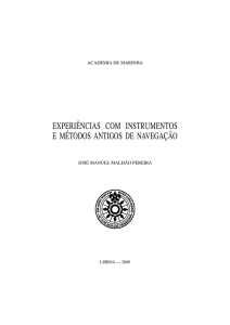 Experiências com Instrumentos e Métodos Antigos de