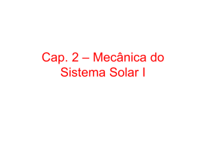 Capítulo 02: Mecânica do Sistema Solar