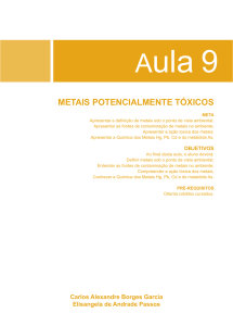 metais potencialmente tóxicos
